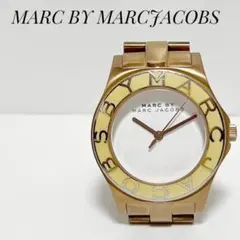 【中古美品】マークバイマークジェイコブス 腕時計 サークル ゴールド イエロー