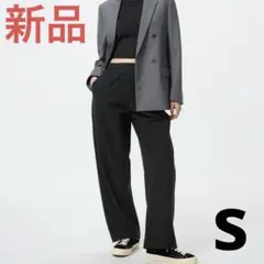 UNIQLO ジャージーカーブパンツ S ブラック