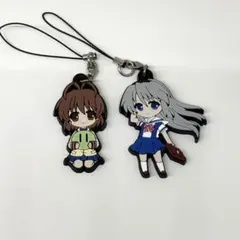 希少品 Key ぴくりる ラバーストラップ CLANNAD 古河渚 智代