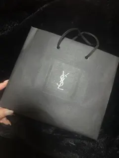 YSL 黒 ショップ袋 中型