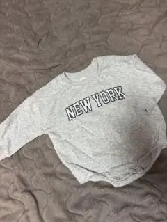ベビー ロンパース NEW YORK グレー 9-12M
