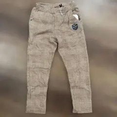 kladskap / チェック起毛ロング丈テーパードパンツ