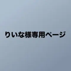 りいな様専用ページ