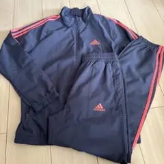 adidas ジャージ上下セット 160cmネイビー/ピンク
