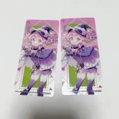 プロセカ アニメイト サマーフェア 特典 桃井愛莉 クリアしおり 2枚セット