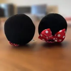 ミニー リボン付きヘアピン