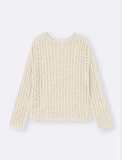 Gu メッシュセーター ナチュラルL 未使用