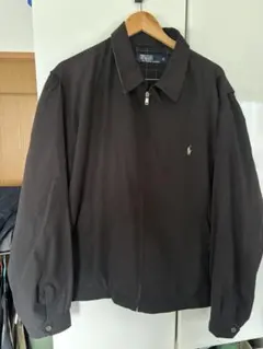 90s ポロ ラルフローレン スイングトップ トリズラージャケット ブラック