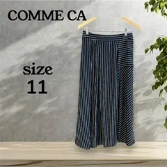 COMME CA コムサ スカート フレア ストライプ 11