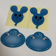 東京ディズニーシー 25周年 スパークリングジュビリー シール 風船 ネームタグ