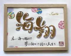 【命名書オーダー】お名前ポエム 手書き 筆文字 出産祝い 誕生日 プレゼント