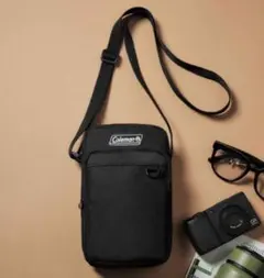 スマート2月号　付録コールマンのキーリング付き 2層ショルダーバッグ