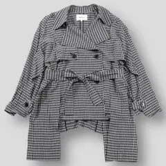 美品 ENFOLD 20SS ギンガムチェック ショートトレンチコート 38のサムネイル