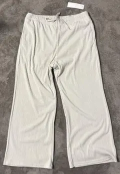 【新品未使用】GU リブプルオンパンツ　丈短め　XXLサイズ