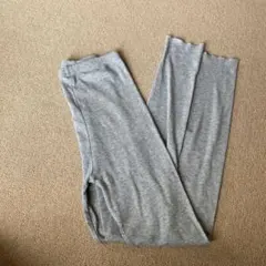 グレー リブ編み レギンス Lサイズ