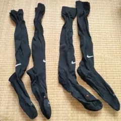 Nike ブラック サッカーソックス 大人Lサイズ（28cmくらい）2足セット
