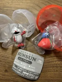 パペットスンスン　めじるしアクセサリー　スンスン（いちご）　ノンノン　2点セット