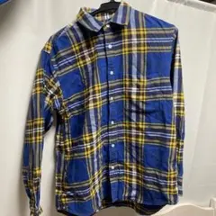 guチェックシャツ