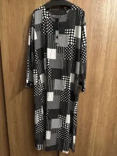 【antiqua】廃盤ドット柄長袖ワンピース