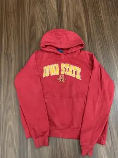 IOWA STATE パーカー レッド ロゴ刺繍 M kids