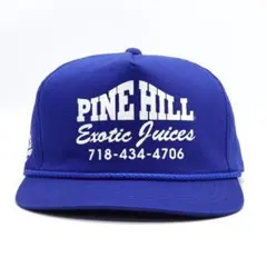 90s 美品 ビンテージ トラッカー キャップ 企業 プリント ロープ付 青