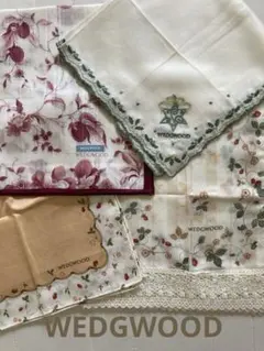新品未使用 ハンカチセット ブランド レディースハンカチ WEDGWOOD