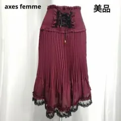 axes femmeアクシーズファム 　プリーツフレアスカート 地雷系 Mサイズ