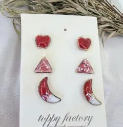 711.ハンドメイド ピアス まとめ売り サージカルステンレス 樹脂ピアス