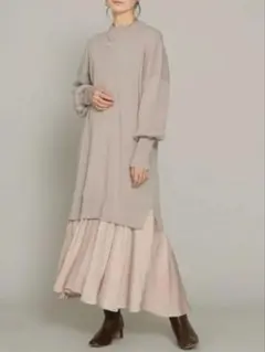 【新品未使用】nano universe ナノユニバース　ニットワンピース