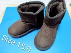 ブラウン フリース ブーツ サイズ15.0