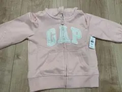【新品未使用】baby GAP ピンク ジップアップパーカー 2歳