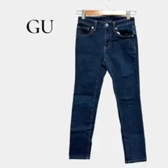 【GU】ウルトラストレッチスキニージーンズ デニム テーパード ローライズ 61