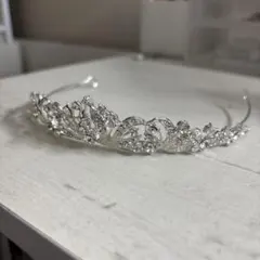 シルバー クリスタル ティアラ