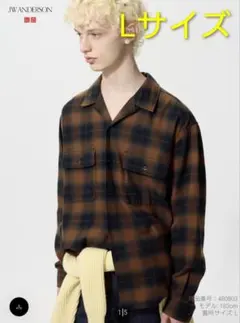 ユニクロ×JW ANDERSON ブラッシュドコットンオーバーサイズシャツ L