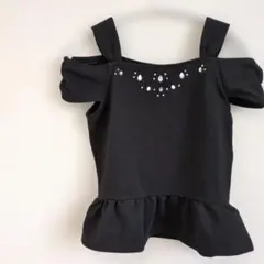 【VENCE EXCHANGE】ヴァンス　オフショルダー　ペプラム　トップス　Мのサムネイル