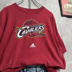 NBA キャバリアーズ センターロゴ 刺繍 Tシャツ ワインレッド L - メルカリ