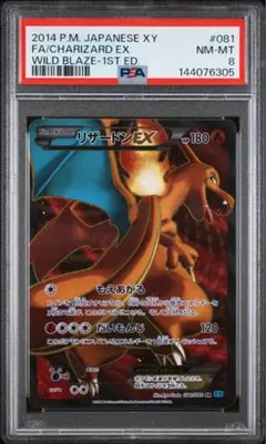 psa8 リザードンEX SR XY2 081/080 ワイルドブレイズ