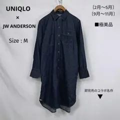 極美品 JWアンダーソン デニムワンピース 長袖 羽織り Aライン ユニクロ