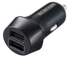 エレコム カーチャージャー シガーソケット USB 2ポート