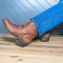 ロングブーツ ジョッキーブーツ メンズ ウエスタンブーツ 靴 ブーツ