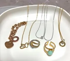サージカルステンレス おまとめ7セット訳あり激かわ ネックレスブレスレットリング
