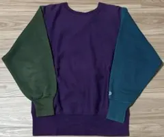 90s Champion リバースウィーブ 刺繍タグUSA製 目無しクレイジーM