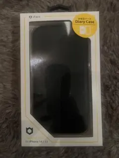 iFace iPhone 14/13用手帳型ケース ブラック