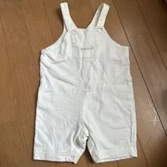 COMME CA ISM ホワイト サロペット 80cmのサムネイル