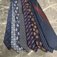 ネイビー系/ネクタイ/8本セット/まとめ売り/ネクタイセット