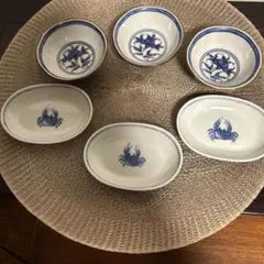 海鮮絵柄 小鉢 5客セット 染付 陶器 - メルカリ