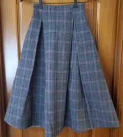 チェック柄 フレアスカート