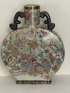 美品】中国美術 七宝焼 南瓜型 飾物 蓋物 総七宝 景泰藍 直径23cm