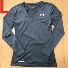 UNDERARMOURアンダーアーマーVネック長袖コンプレッションウェアLメンズ