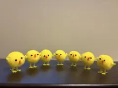 ひよこ型フェルトおもちゃ7個セットのサムネイル